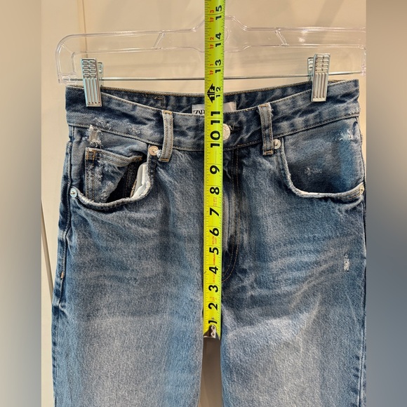 Zara Wide Leg Ripped Jeans Blogger Favorite - Picture 12 of 14